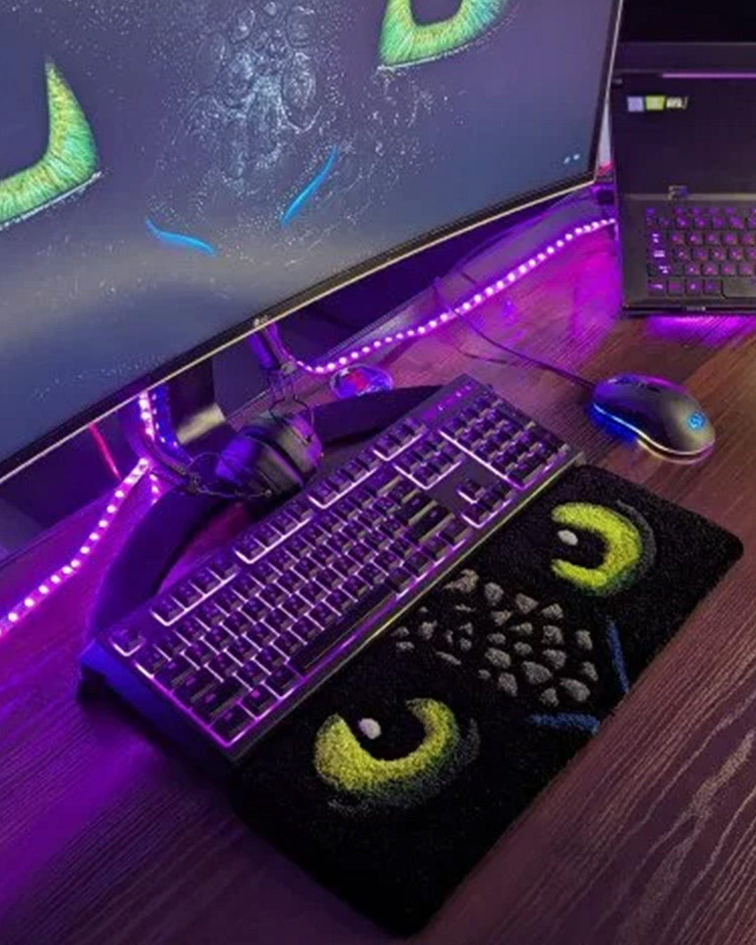 Night Furry Special Keyboard Rug