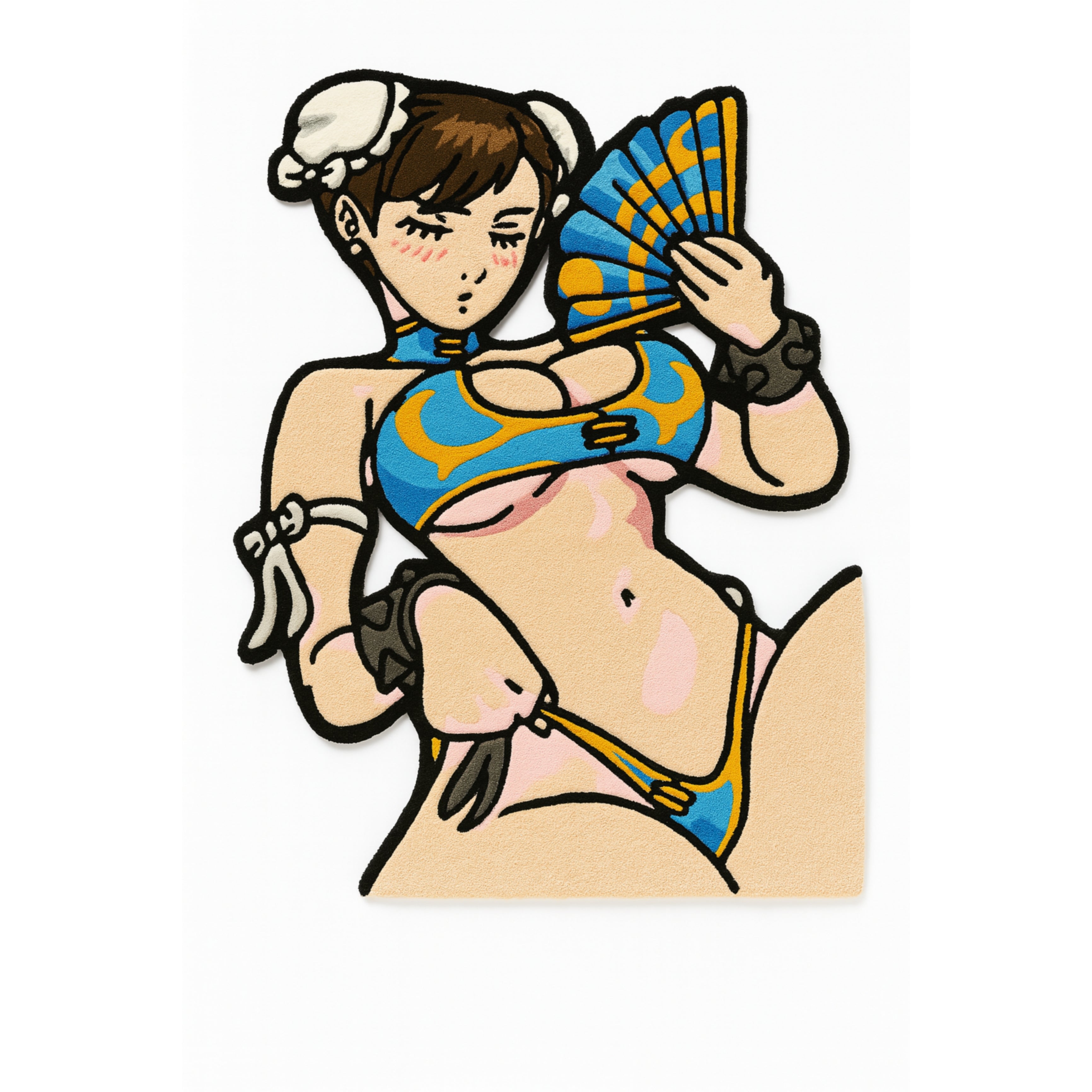 Street Fighter Chun-Li Mai Hand-Tufted Rug