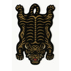 Wild Tiger Dark Goldenrod Striking Rug by Just Rugs