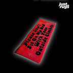 Please Don’t Sit On My Bed With Your Outside Clothes Hand-Tufted Rug