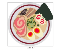 Ramen plate rug