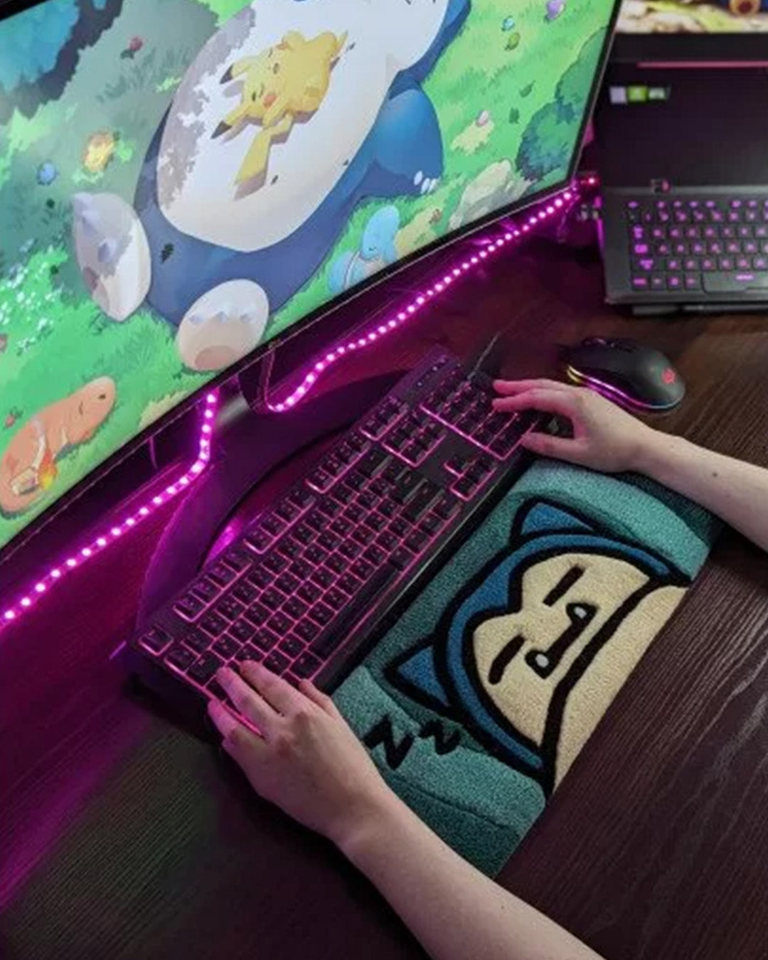 Snorlaxzz Pokemon Keyboard Rug