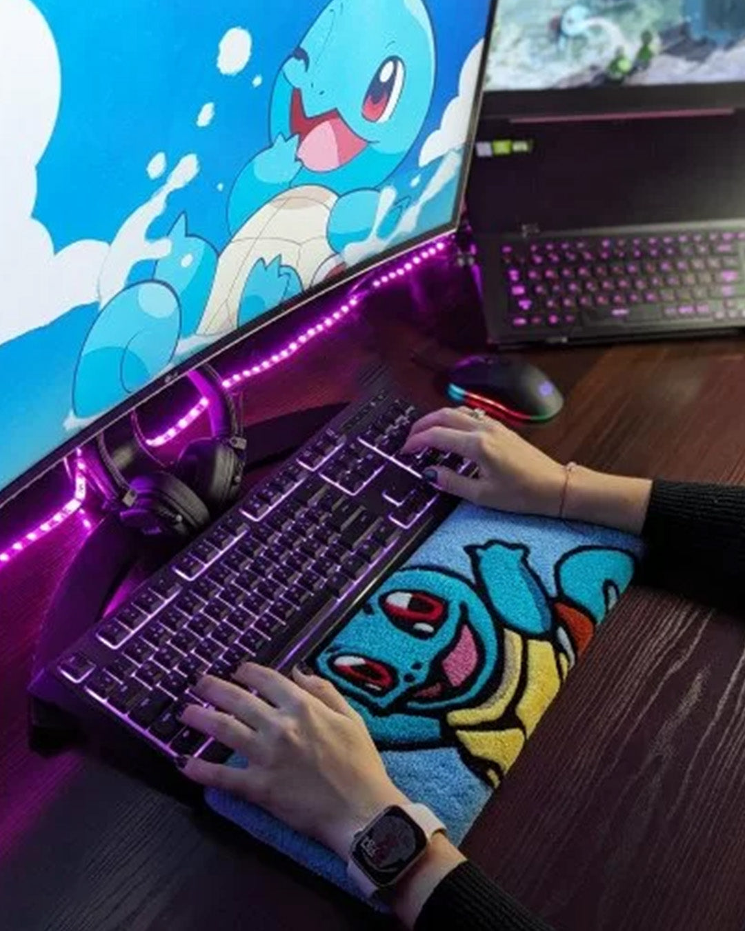 Squirtle Pokemon Keyboard Rug