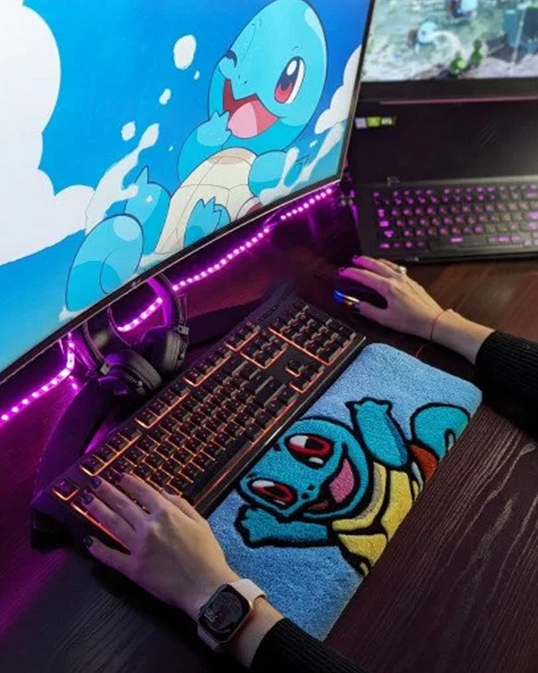 Squirtle Pokemon Keyboard Rug