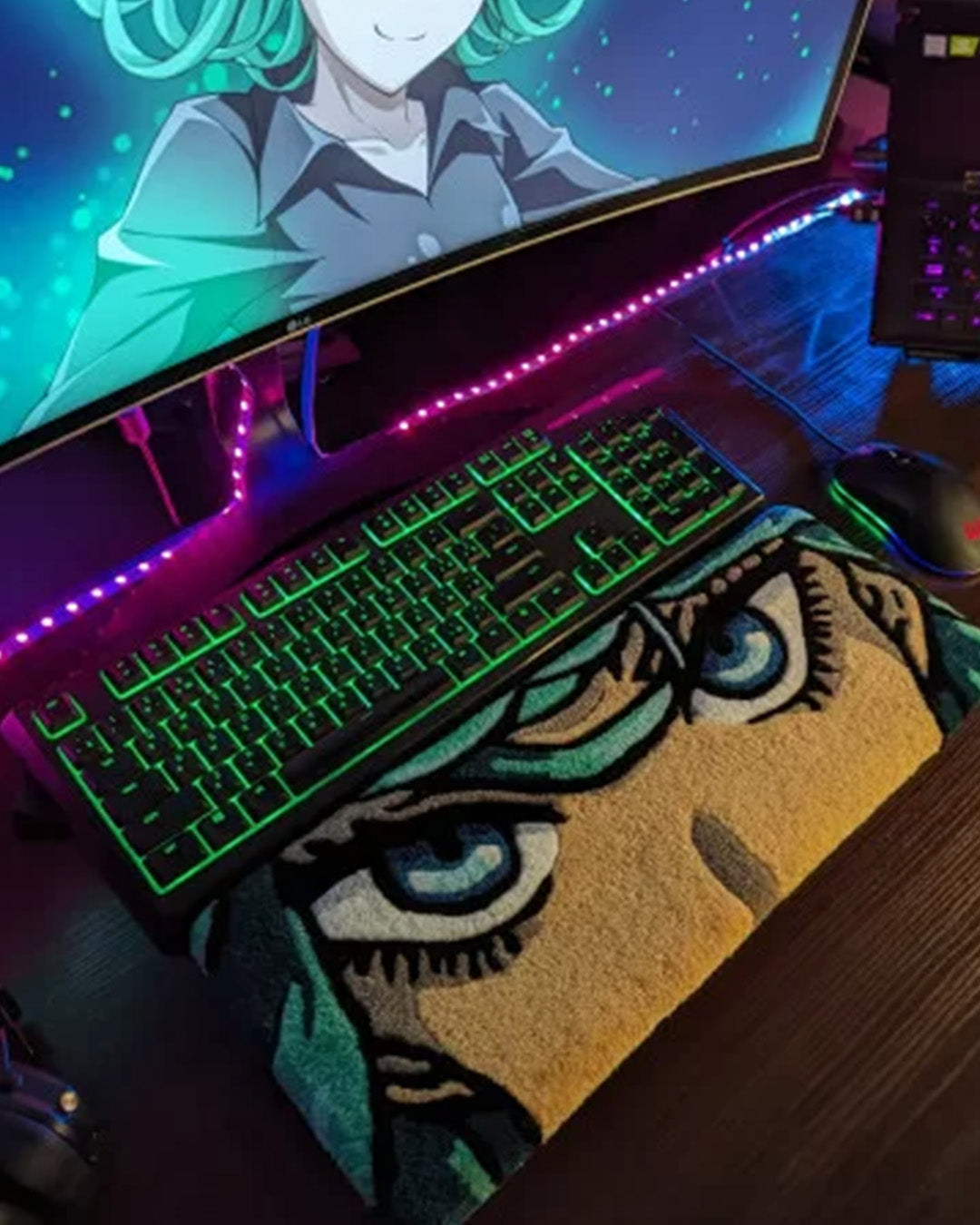 Tatsumaki  Anime Keyboard Rug