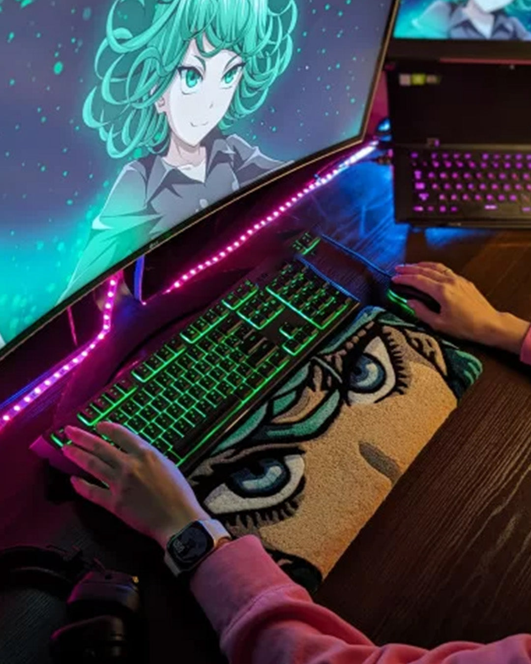 Tatsumaki  Anime Keyboard Rug