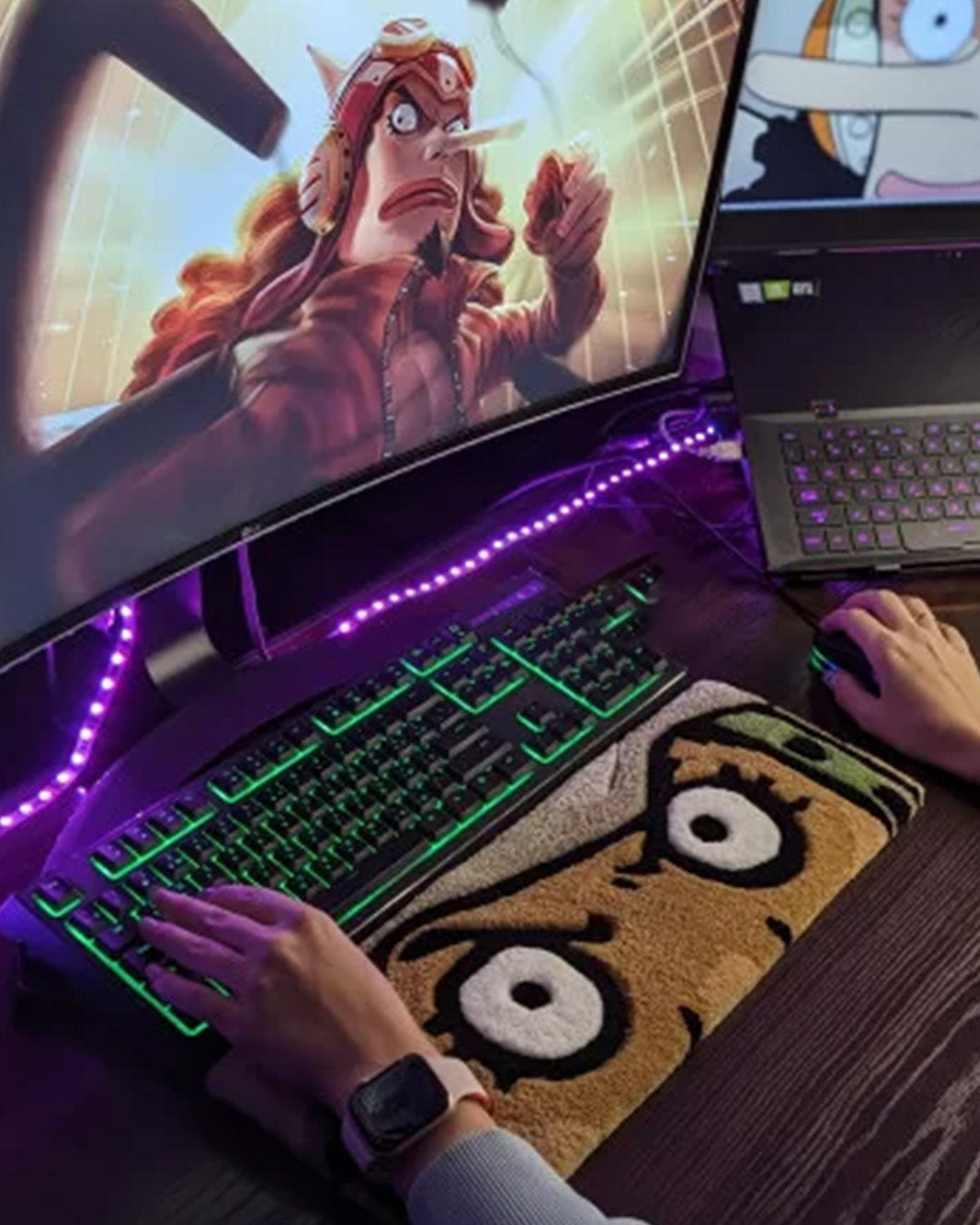 Usopp Anime Keyboard Rug