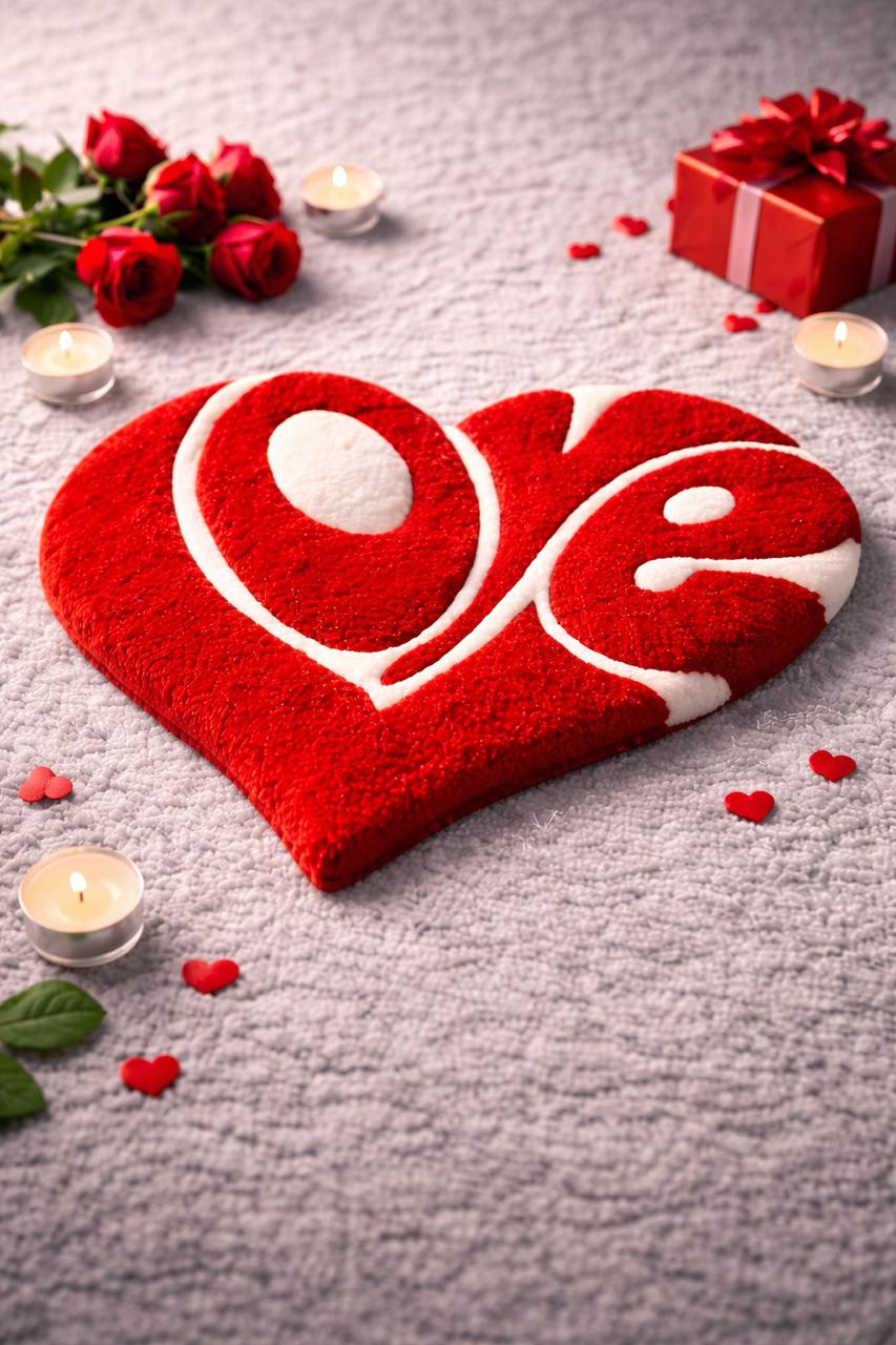 Love-Heart hand tufted rug
