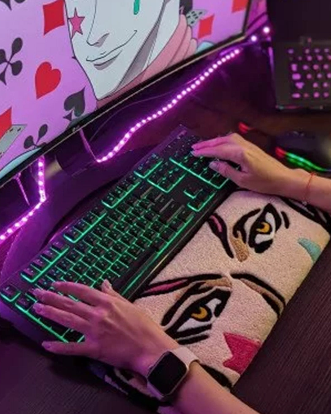 Hisako Hunter Anime Keyboard Rug