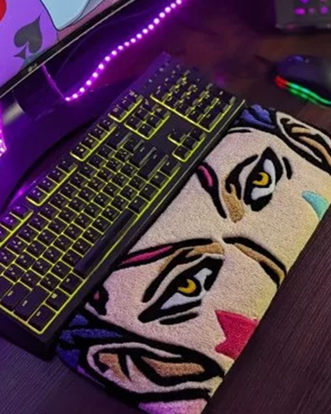 Hisako Hunter Anime Keyboard Rug