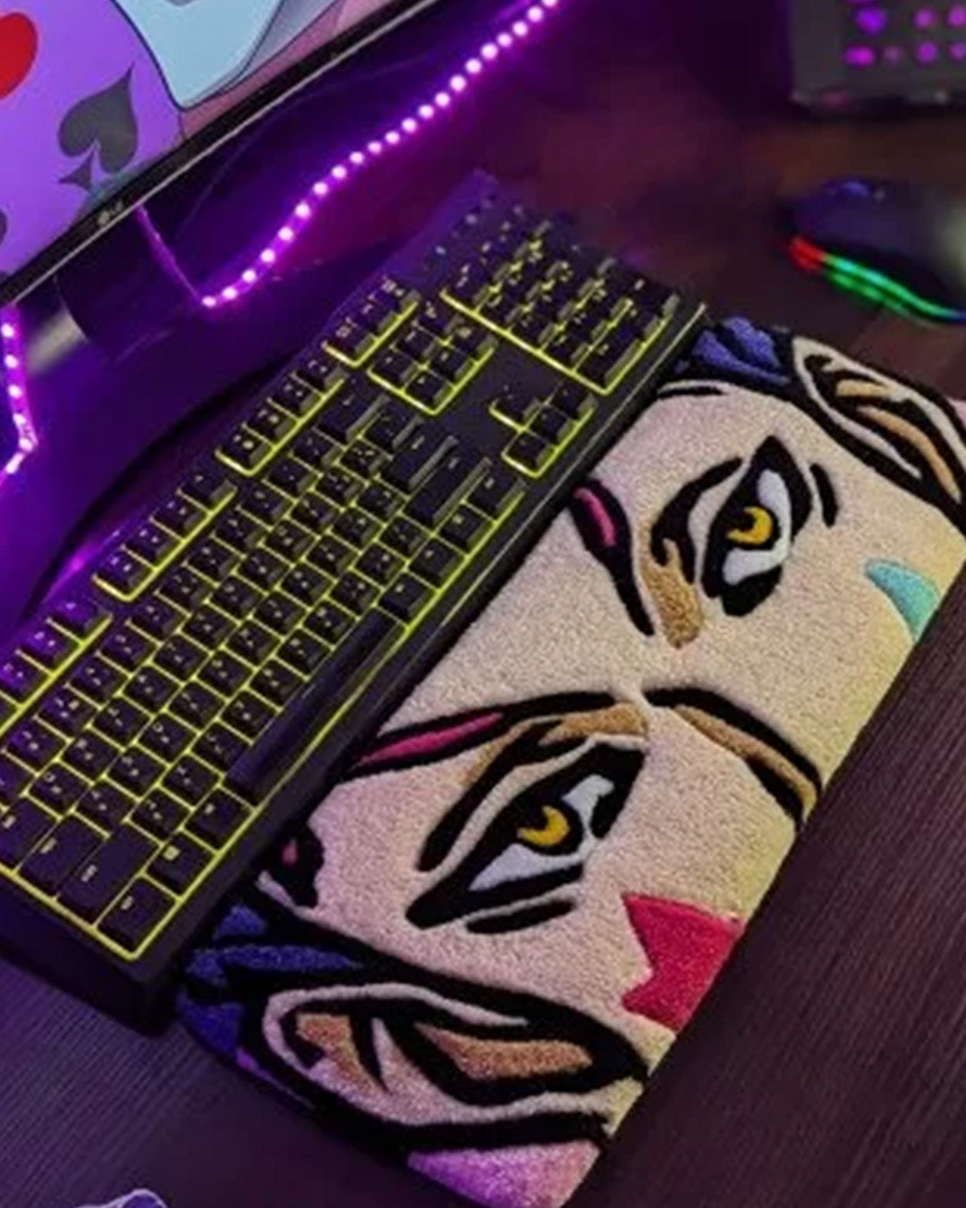 Hisako Hunter Anime Keyboard Rug