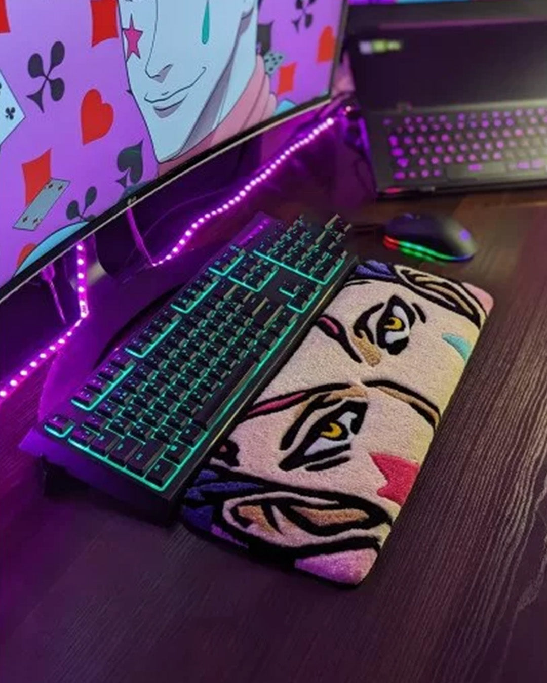 Hisako Hunter Anime Keyboard Rug