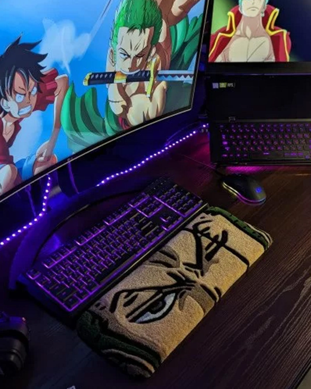 Zoro Anime Keyboard Rug