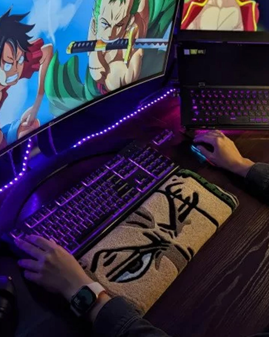 Zoro Anime Keyboard Rug