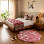 Pink Basketball Rug – Cute 3D Aesthetic Round Tufted Rug