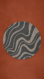 Veloso Abstract Striped Shag Area Rug