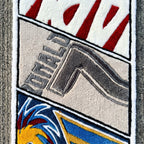 Sneaker Collage Runner Rug – Streetwear Panel Design Tufted Rug