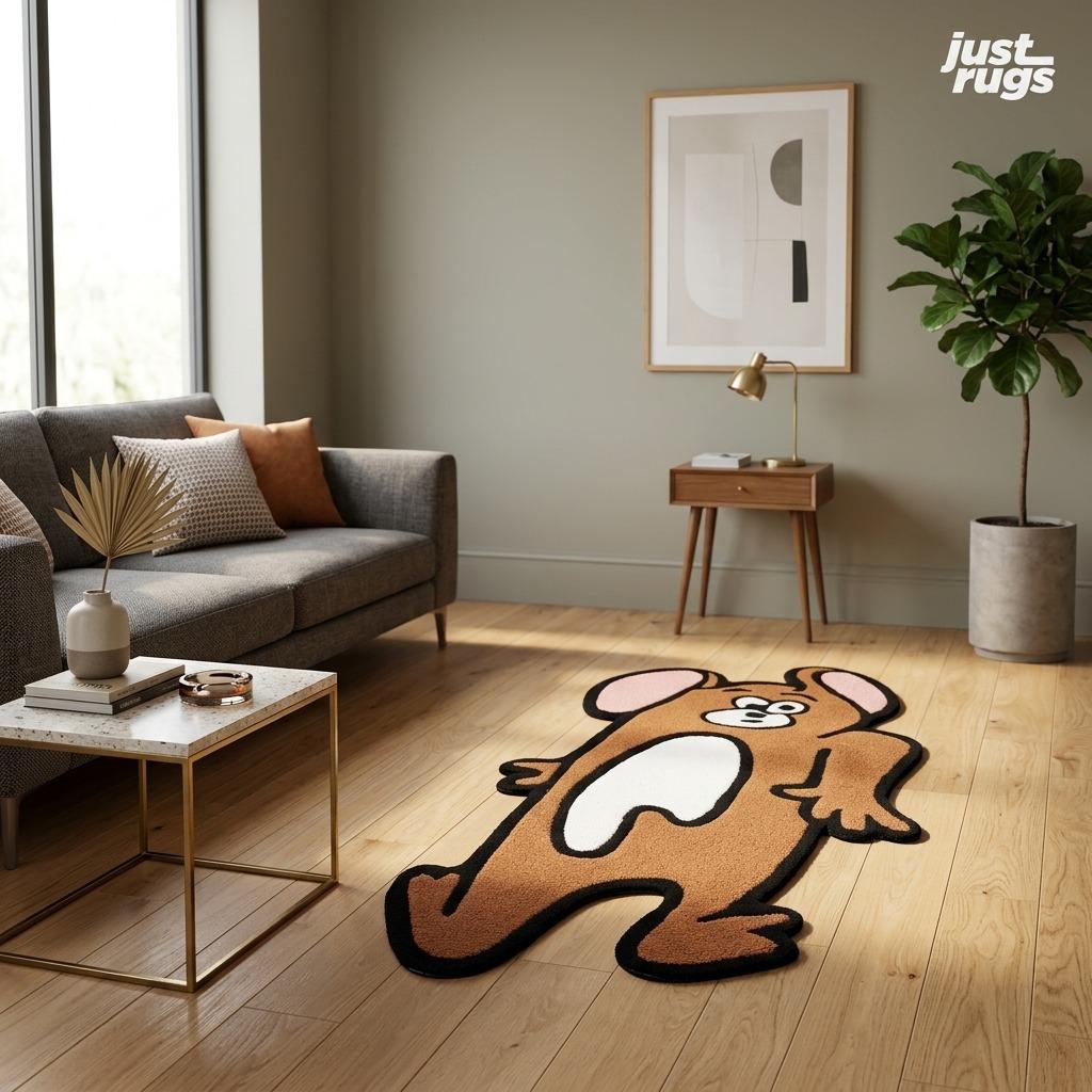 Crushed Mouse Hand-Tufted Custom Rug