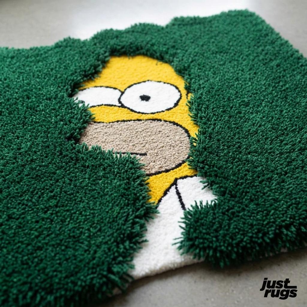 Shaggy Simpsons Hand Tufted Rug