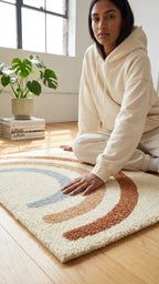 Anna Kids Rainbow Shag Area Rug
