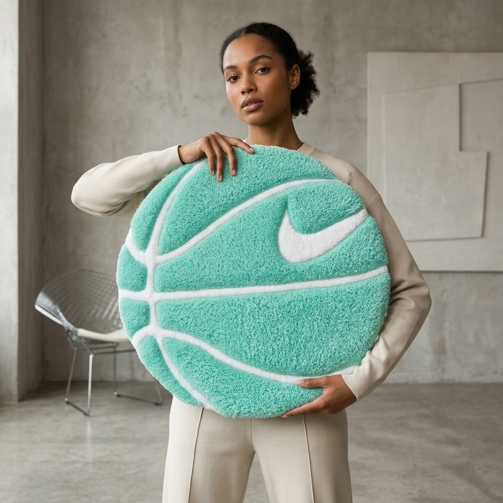 Tiffany Basketball Rug – 3D Aesthetic Round Sport Rug