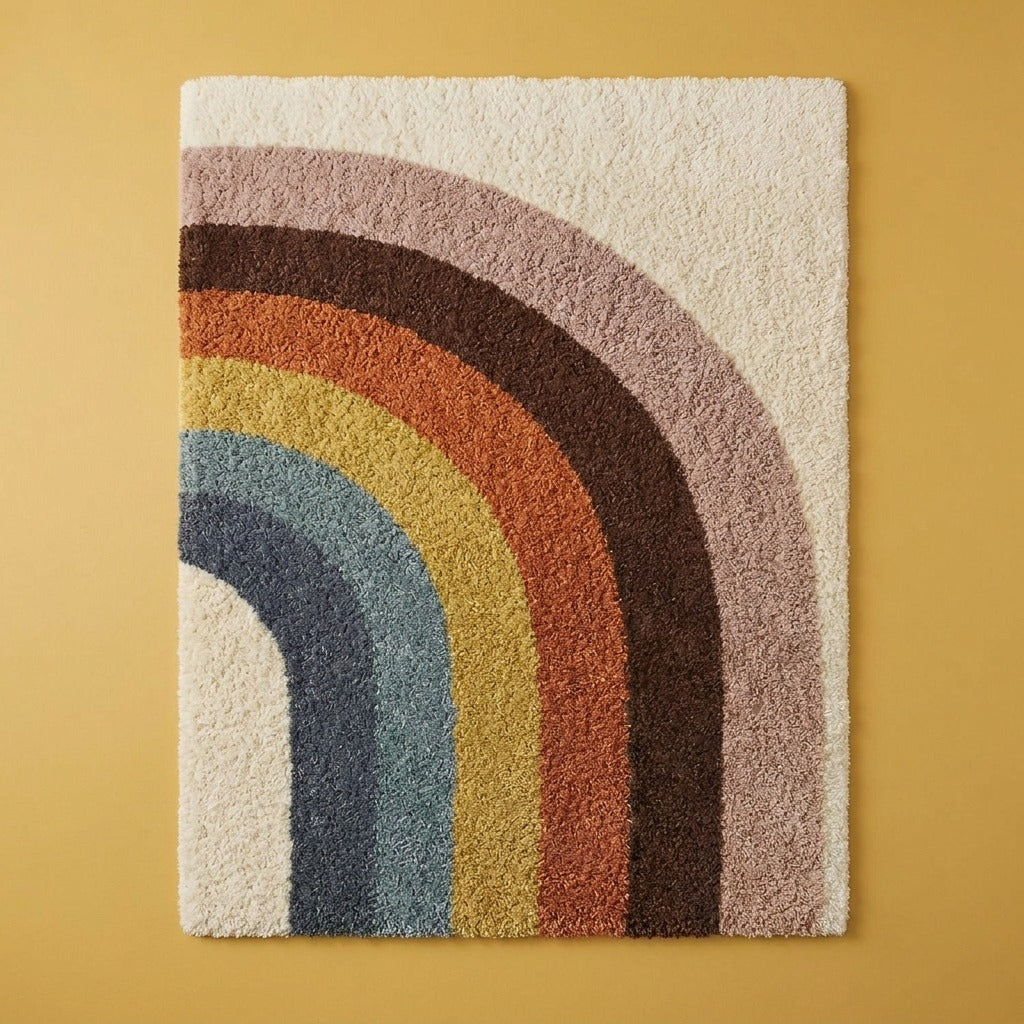 Amelia Rainbow Shag Area Rug