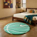 Tiffany Basketball Rug – 3D Aesthetic Round Sport Rug