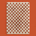 Covey Border Checkered Shag Area Rug