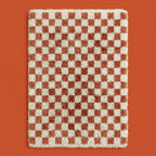 Covey Border Checkered Shag Area Rug