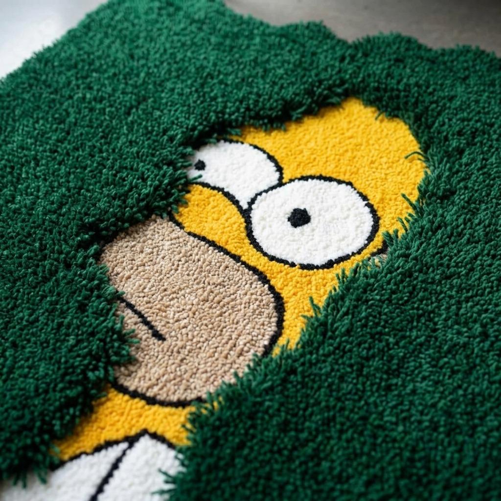 Shaggy Simpsons Hand Tufted Rug