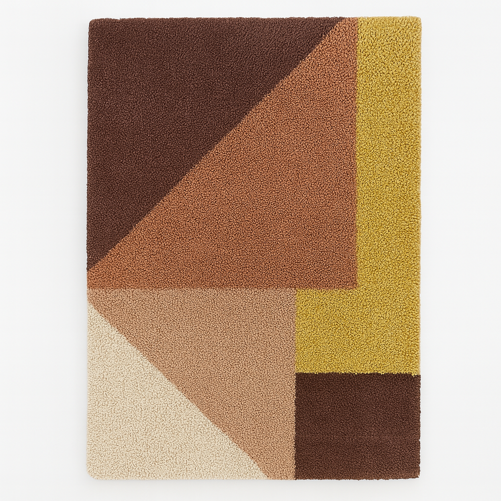 Jordan Modern Geometric Shag Area Rug