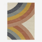 Eva Kids Rainbow Shag Area Rug