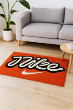 Nike Orange Hand-Tufted Rug