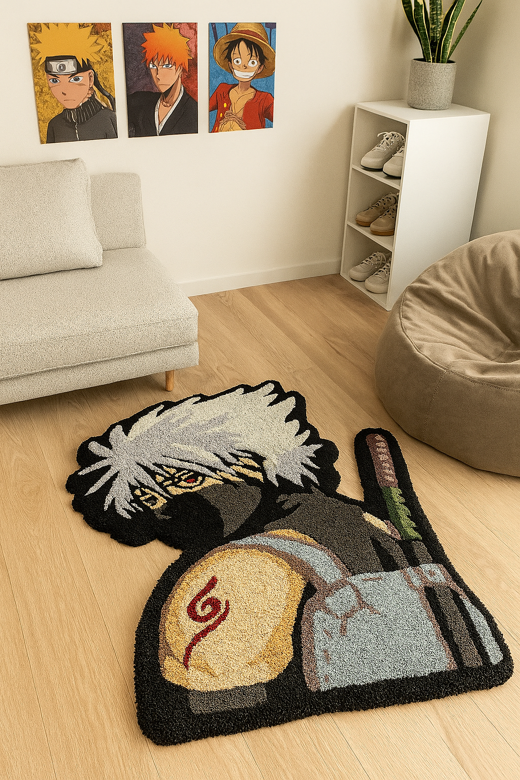 Anbu Kakashi Hand-Tufted Rug