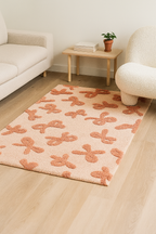Rosette Ribbons Hand-Tufted 3D Rug
