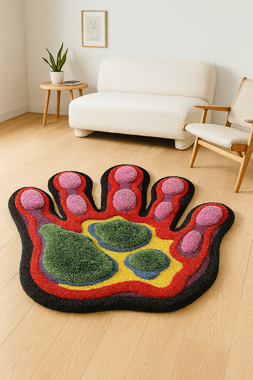 Thermal Hand-Tufted 3D Aesthetic Rug