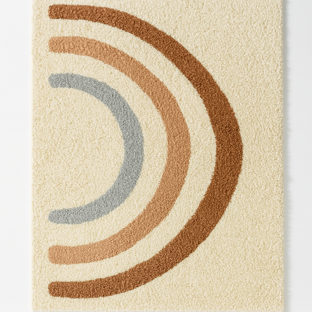 Anna Kids Rainbow Shag Area Rug