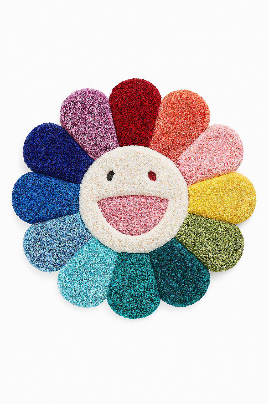Fluffy Tufted Flower Rug