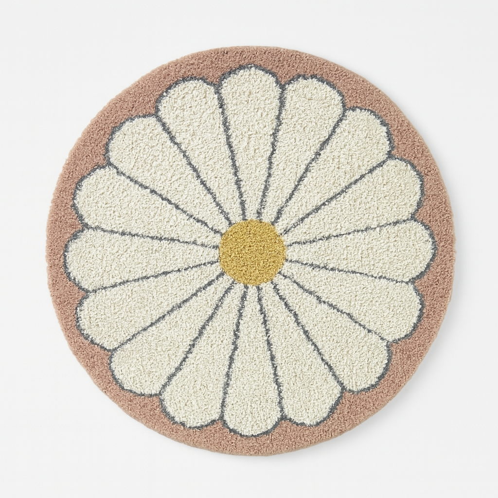 Lily Kids Flower Shag Area Rug