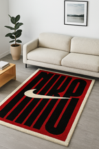 Nike Linear Typography Hand-Tufted Rug