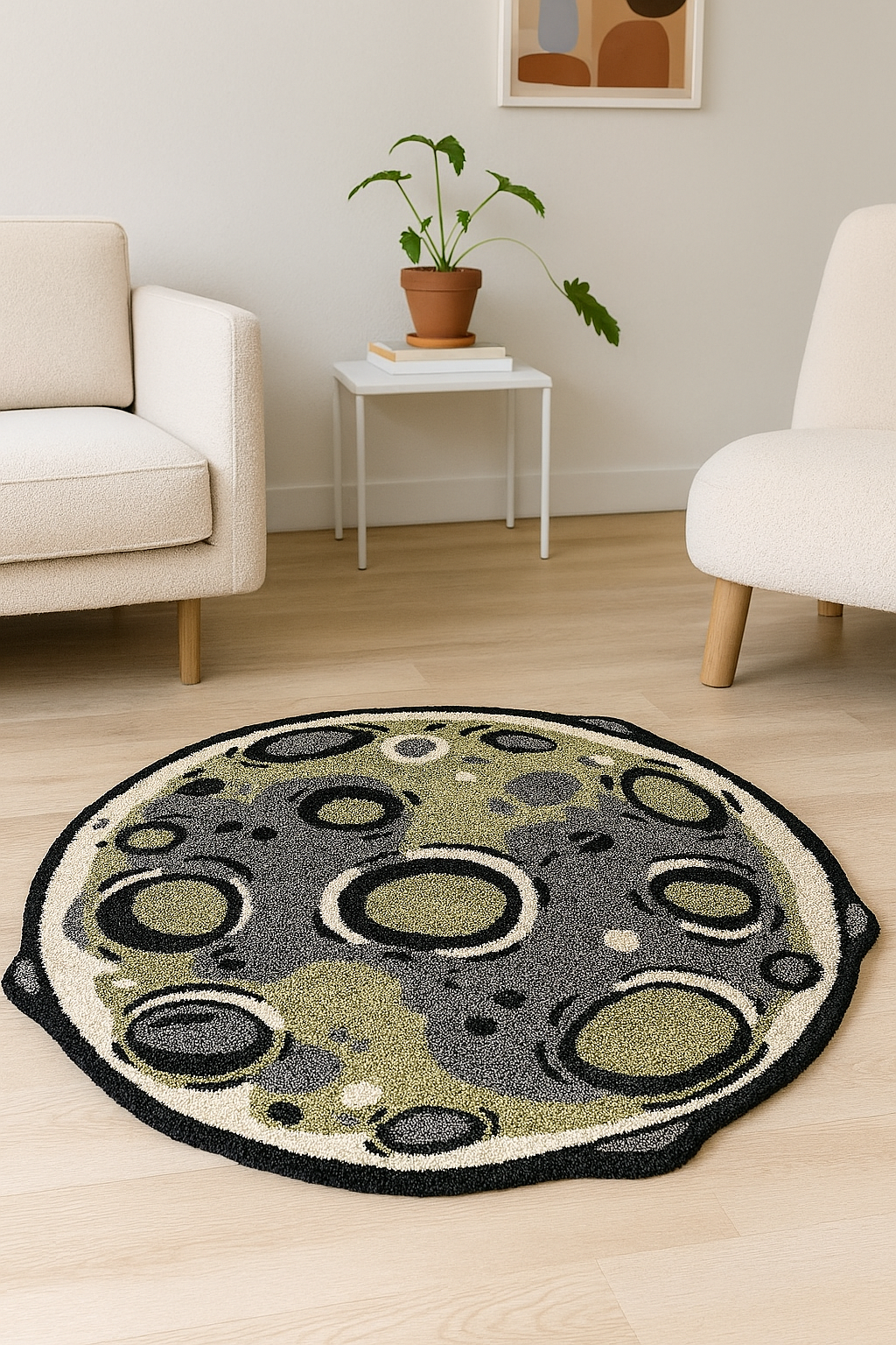 Moon In My Space Hand-Tufted Rug