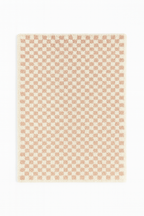 Covey Border Checkered Shag Area Rug