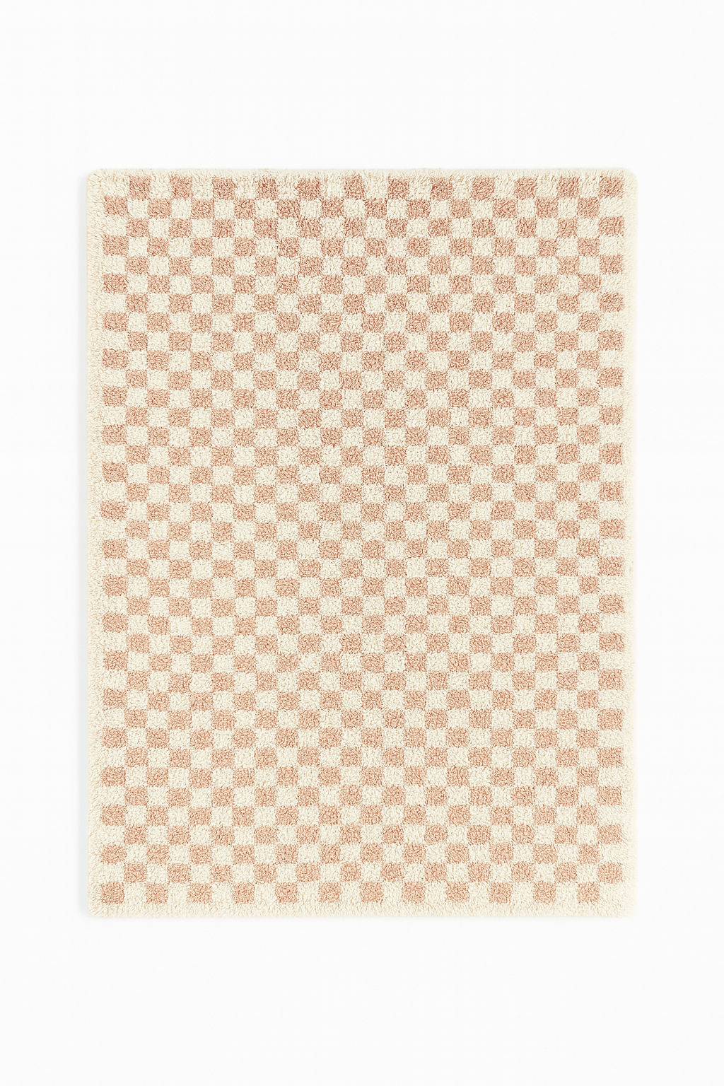 Covey Border Checkered Shag Area Rug