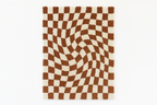Luther Modern Checkered Shag Area Rug