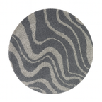 Veloso Abstract Striped Shag Area Rug
