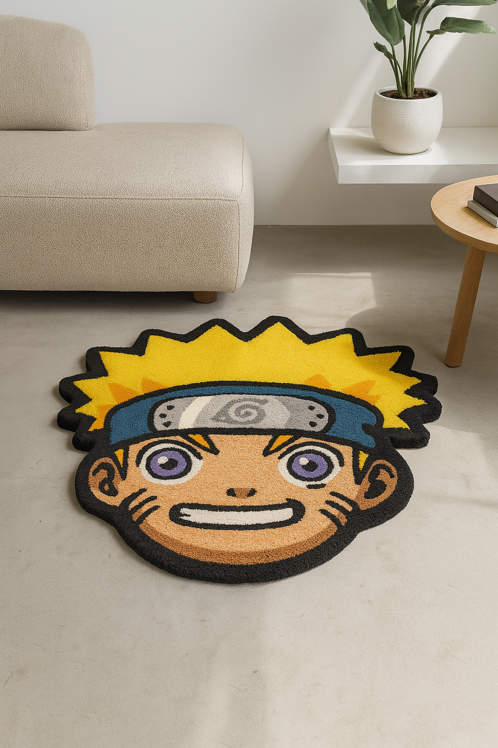 Naruto Uzumaki Hand-Tufted Rug