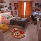 Charmander Skeleton Pokemon Rug