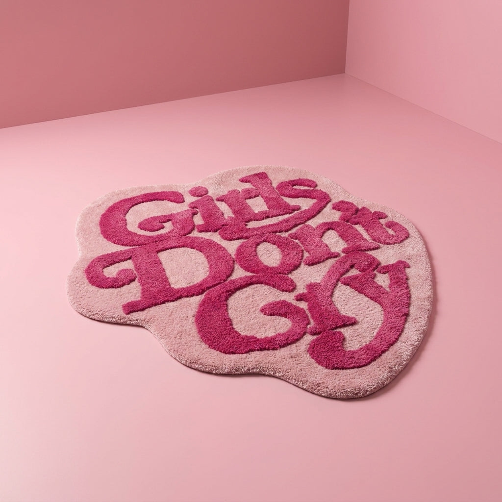 ラグ・カーペット girlsdon'tcry RUG girlsdon'tcry RUG Girls Don't Cry Aesthetic Rug (Pink 【公式通販】
