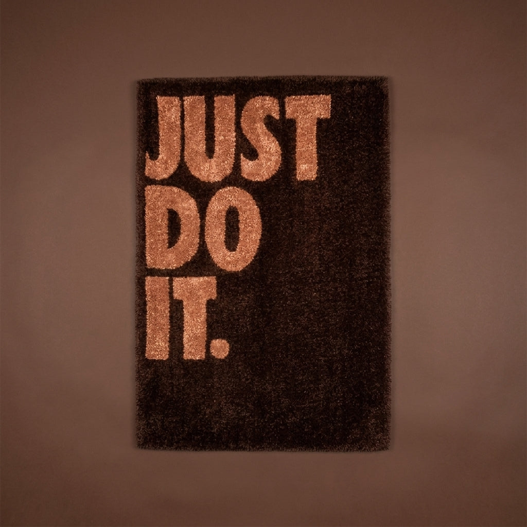 Just Do It Text Aesthetic Rug