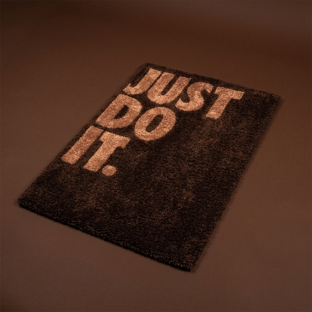 Just Do It Text Aesthetic Rug